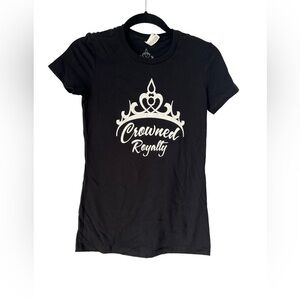 NWOT Crowned Royalty Black and White Ladies T Shirts